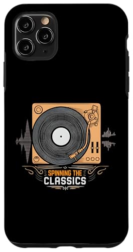 Spinning The Classics Turntable Vinyl Record Hülle für iPhone 11 Pro Max von Retro Vinyl Record Player Designs