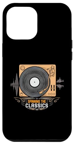 Spinning The Classics Turntable Vinyl Record Hülle für iPhone 12 Pro Max von Retro Vinyl Record Player Designs