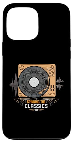 Spinning The Classics Turntable Vinyl Record Hülle für iPhone 13 Pro Max von Retro Vinyl Record Player Designs