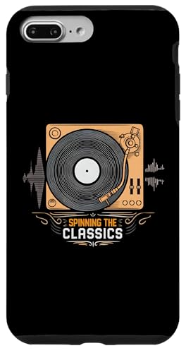 Spinning The Classics Turntable Vinyl Record Hülle für iPhone 7 Plus/8 Plus von Retro Vinyl Record Player Designs