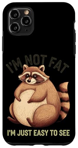 Lustiger Waschbär Mollig Tier Humor Gemütlich Faul Hülle für iPhone 11 Pro Max von Retro Waschbär Tierliebhaber Humor Geschenk