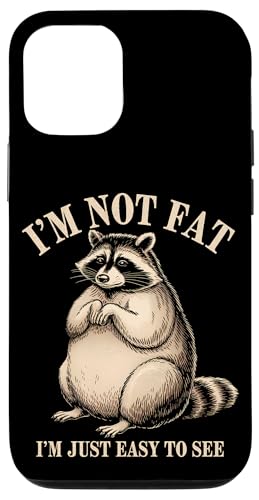 Lustiger Waschbär Mollig Tier Humor Gemütlich Faul Hülle für iPhone 12/12 Pro von Retro Waschbär Tierliebhaber Humor Geschenk