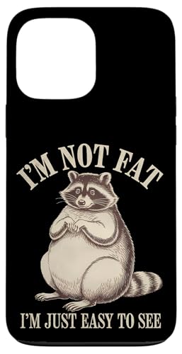 Lustiger Waschbär Mollig Tier Humor Gemütlich Faul Hülle für iPhone 13 Pro Max von Retro Waschbär Tierliebhaber Humor Geschenk