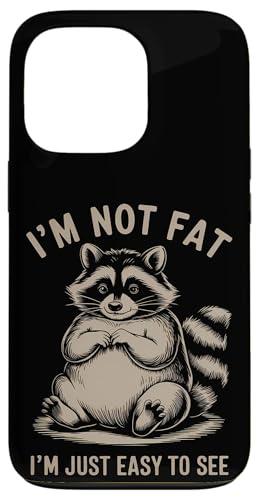 Lustiger Waschbär Mollig Tier Humor Gemütlich Faul Hülle für iPhone 13 Pro von Retro Waschbär Tierliebhaber Humor Geschenk