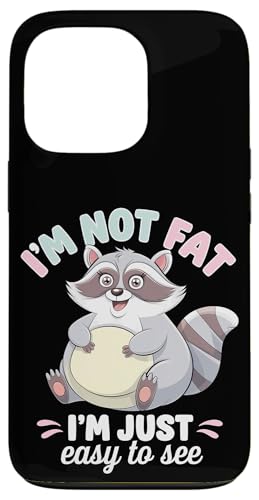 Lustiger Waschbär Mollig Tier Humor Gemütlich Faul Hülle für iPhone 13 Pro von Retro Waschbär Tierliebhaber Humor Geschenk
