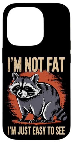 Lustiger Waschbär Mollig Tier Humor Gemütlich Faul Hülle für iPhone 14 Pro von Retro Waschbär Tierliebhaber Humor Geschenk