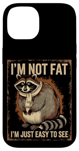 Lustiger Waschbär Mollig Tier Humor Gemütlich Faul Hülle für iPhone 14 von Retro Waschbär Tierliebhaber Humor Geschenk