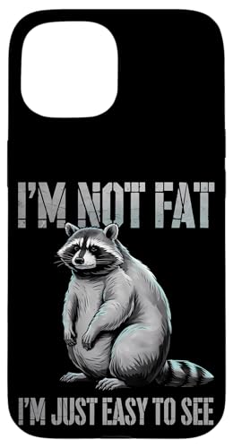 Lustiger Waschbär Mollig Tier Humor Gemütlich Faul Hülle für iPhone 15 von Retro Waschbär Tierliebhaber Humor Geschenk