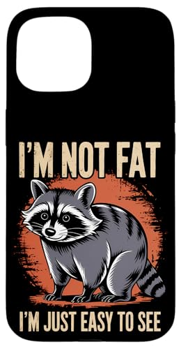 Lustiger Waschbär Mollig Tier Humor Gemütlich Faul Hülle für iPhone 15 von Retro Waschbär Tierliebhaber Humor Geschenk