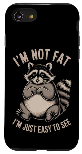 Lustiger Waschbär Mollig Tier Humor Gemütlich Faul Hülle für iPhone SE (2020) / 7 / 8 von Retro Waschbär Tierliebhaber Humor Geschenk