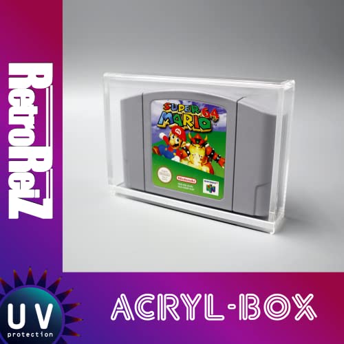 RetroReiZ Acryl UV Schutz Box / Case für Nintendo 64 Spiele Modul N64 PAL NTSC 1 Stück von RetroReiZ