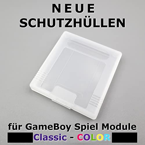 RetroReiZ Kunststoff Schutzhüllen für Nintendo GameBoy Classic & Color Spiel Cartridge DMG GBC Modul Schutz Hülle 12 Stück von RetroReiZ