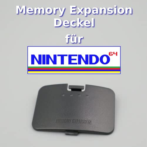 RetroReiZ N64 Ersatz Deckel für Nintendo 64 Konsole Abdeckung Klappe Memory Expansion Fach (Standard N64 schwarz) 1 Stück von RetroReiZ