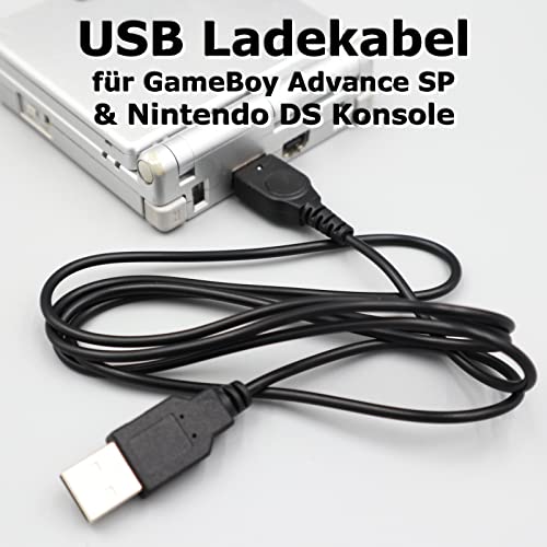 RetroReiZ USB Ladekabel für GameBoy Advance SP & Nintendo DS Konsolen - Strom Netzteil GBA NDS von RetroReiZ