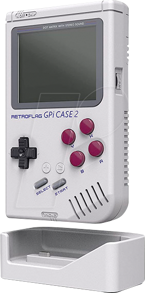 RPI GPI CASE2 - Gehäuse für Raspberry Pi CM4 + Dock, GB-Design, grau RPI GPI CASE2 - Gehäuse für Raspberry Pi CM4 + Dock, GB-Design, grau von Retroflag