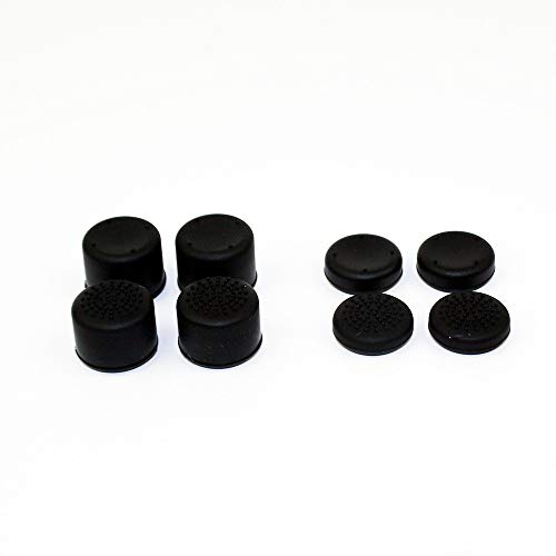 8 Silikon Thumbstick Caps Kappe für Nintendo Switch - SCHWARZ von Retrogame