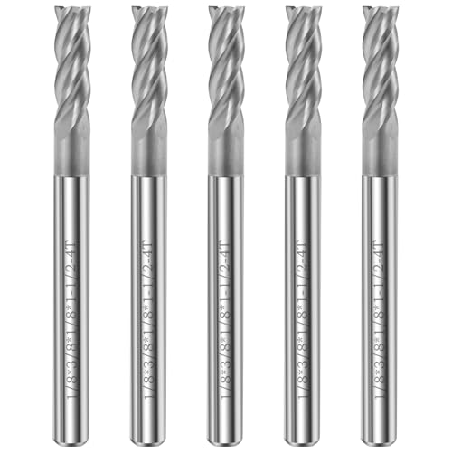 5pcs Carbide Square End Mill Imperial Wolfram Stahl 55 Grad 4 Flötenmahlen 1/8 Zoll CNC Router Bit für Kohlenstoffstahl eingestellt 5pcs Carbide Square End Mill Imperial Wolfram Stahl 55 Grad 4 Flötenmahlen 1/8 Zoll CNC Router Bit für Kohlenstoffstahl eingestellt von Retrok