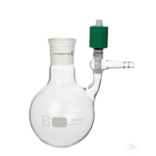 Rettberg® Schlenkkolben, 250 ml, Hülse NS 29/32, seitl. HV-PTFE-Ventil (Feingewinde) von Rettberg