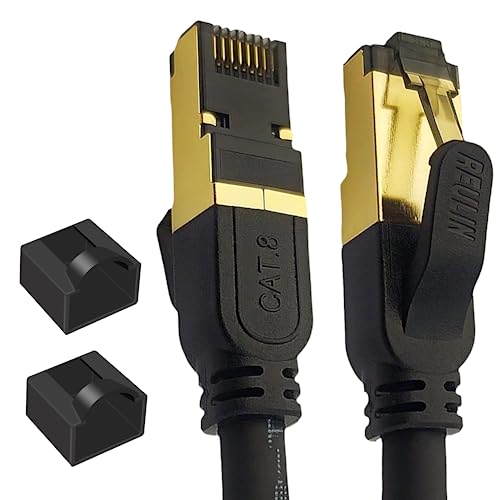 Reulin Ethernet Kabel 10M - Plug & Play Cat8 LAN Kabel TP 40G, CAT 8 RJ45 Netzwerkkabel 10 Meter von Reulin