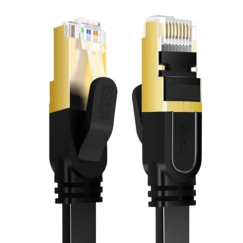Reulin Ultra Flexibles 2M Lang Cat 8 Flach Ethernet LAN Kabel RJ45 Cat8 Patchkabel 2 M Internet Netzwerkkabel Kompatibel mit PC Laptop Smart TV Router Modem Switch Hub PS4/PS5/IPTV-Box 2Meter Reulin Ultra Flexibles 2M Lang Cat 8 Flach Ethernet LAN Kabel RJ45 Cat8 Patchkabel 2 M Internet Netzwerkkabel Kompatibel mit PC Laptop Smart TV Router Modem Switch Hub PS4/PS5/IPTV-Box 2Meter von Reulin