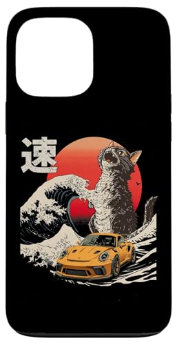 GT3-RS-Auto Catzilla Great Wave von Kanagawa Jdm Cat Lovers Hülle für iPhone 13 Pro Max GT3-RS-Auto Catzilla Great Wave von Kanagawa Jdm Cat Lovers Hülle für iPhone 13 Pro Max von Rev Oni JDM Car Art