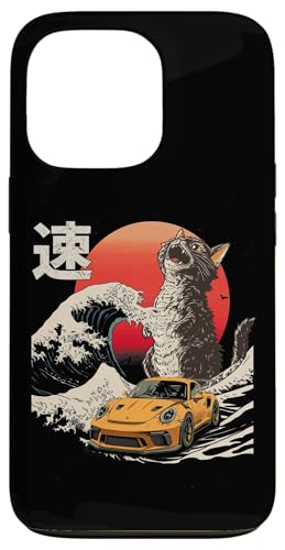GT3-RS-Auto Catzilla Great Wave von Kanagawa Jdm Cat Lovers Hülle für iPhone 13 Pro GT3-RS-Auto Catzilla Great Wave von Kanagawa Jdm Cat Lovers Hülle für iPhone 13 Pro von Rev Oni JDM Car Art