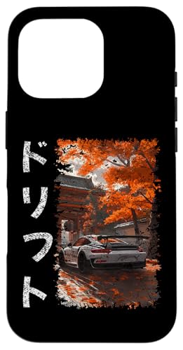 GT3 RS Drifttext Vintage-Jdm-Motorsportwagen im Grunge-Stil Hülle für iPhone 16 Pro GT3 RS Drifttext Vintage-Jdm-Motorsportwagen im Grunge-Stil Hülle für iPhone 16 Pro von Rev Oni JDM Car Art