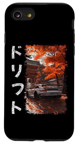 GT3 RS Drifttext Vintage-Jdm-Motorsportwagen im Grunge-Stil Hülle für iPhone SE (2020) / 7 / 8 von Rev Oni JDM Car Art