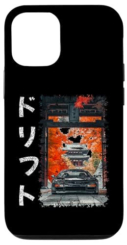 NSX-Auto im Grunge-Stil, Drifttext, Vintage-JDM-Motorsportwagen Hülle für iPhone 12/12 Pro NSX-Auto im Grunge-Stil, Drifttext, Vintage-JDM-Motorsportwagen Hülle für iPhone 12/12 Pro von Rev Oni JDM Car Art