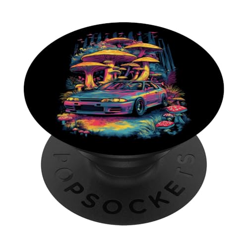 R32 Auto Psychedelic Fantasy Design Vintage Jdm Motorsports PopSockets Klebender PopGrip R32 Auto Psychedelic Fantasy Design Vintage Jdm Motorsports PopSockets Klebender PopGrip von Rev Oni JDM Car Art