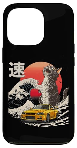 R34 Auto Catzilla Great Wave of Kanagawa Jdm Katzenliebhaber Hülle für iPhone 13 Pro R34 Auto Catzilla Great Wave of Kanagawa Jdm Katzenliebhaber Hülle für iPhone 13 Pro von Rev Oni JDM Car Art