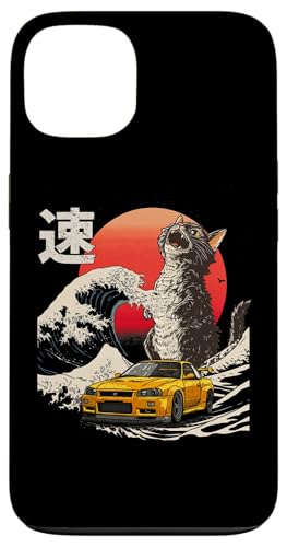 R34 Auto Catzilla Great Wave of Kanagawa Jdm Katzenliebhaber Hülle für iPhone 13 R34 Auto Catzilla Great Wave of Kanagawa Jdm Katzenliebhaber Hülle für iPhone 13 von Rev Oni JDM Car Art
