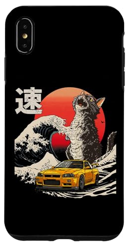 R34 Auto Catzilla Great Wave of Kanagawa Jdm Katzenliebhaber Hülle für iPhone XS Max R34 Auto Catzilla Great Wave of Kanagawa Jdm Katzenliebhaber Hülle für iPhone XS Max von Rev Oni JDM Car Art