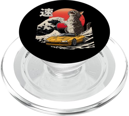 nsx car Catzilla Great Wave of Kanagawa Jdm Katzenliebhaber PopSockets PopGrip für MagSafe nsx car Catzilla Great Wave of Kanagawa Jdm Katzenliebhaber PopSockets PopGrip für MagSafe von Rev Oni JDM Car Art