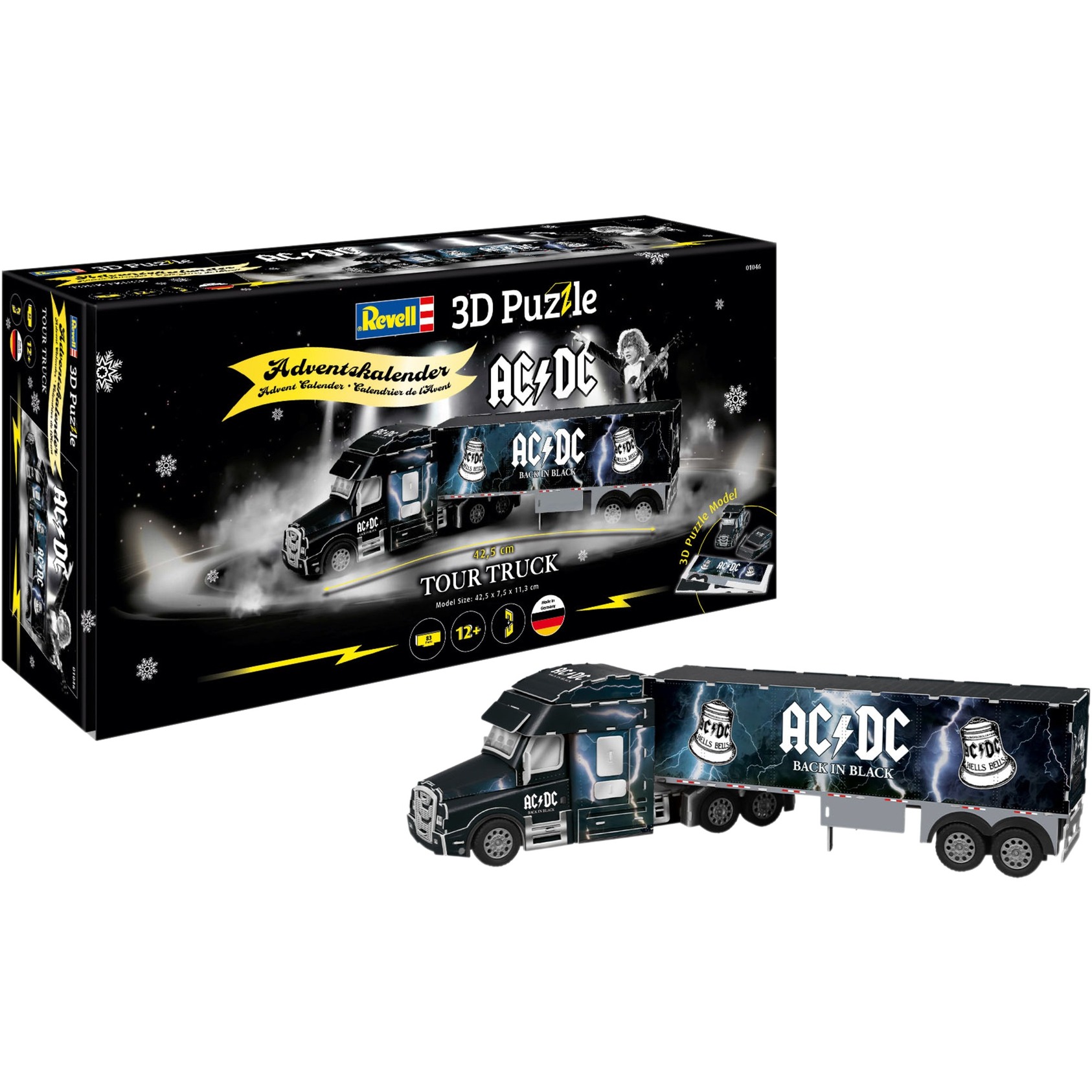 3D-Puzzle Adventskalender AC/DC Tour Truck von Revell