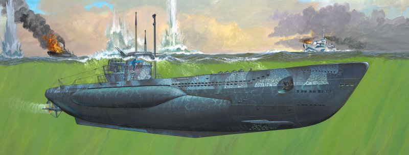 German Submarine Type VII C/41 von Revell