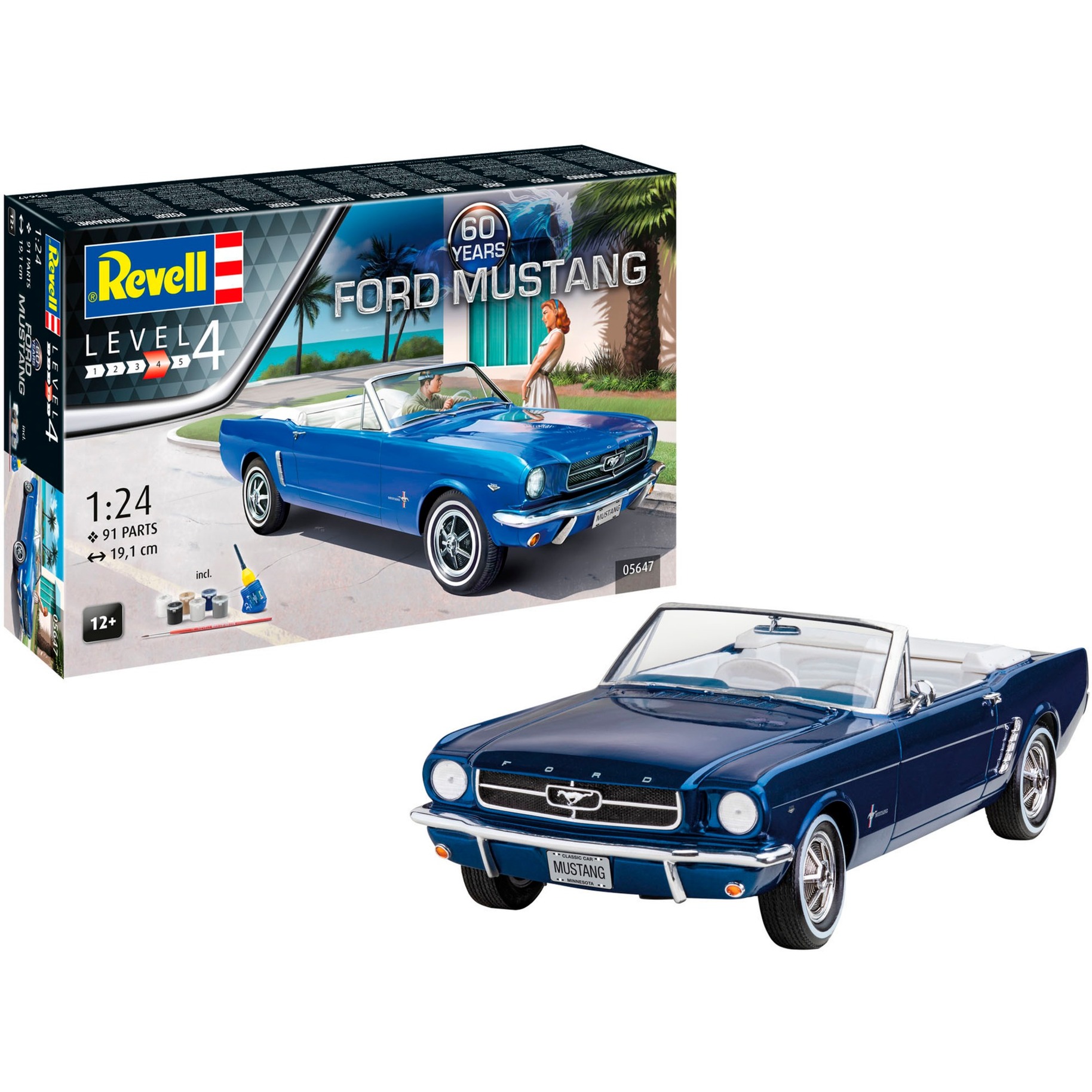 Geschenkset "60th Anniversary of Ford Mustang", Modellfahrzeug Geschenkset "60th Anniversary of Ford Mustang", Modellfahrzeug von Revell