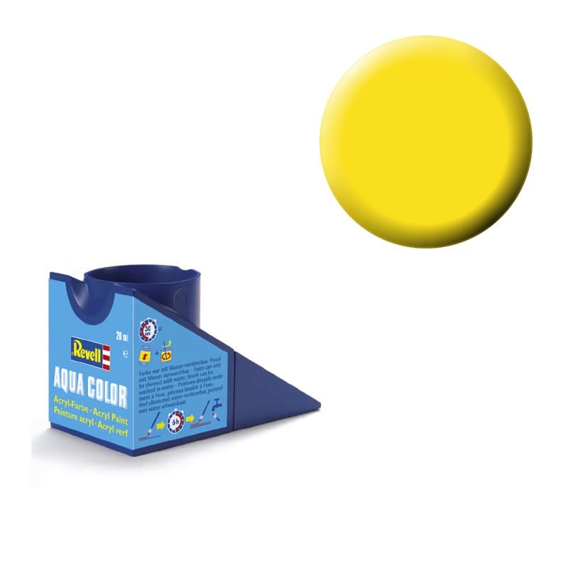 Leuchtgelb (seidenmatt) - Aqua Color - 18ml von Revell