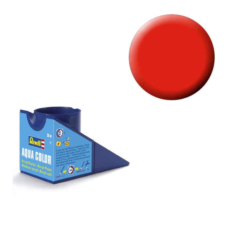 Leuchtrot (seidenmatt) - Aqua Color - 18ml von Revell