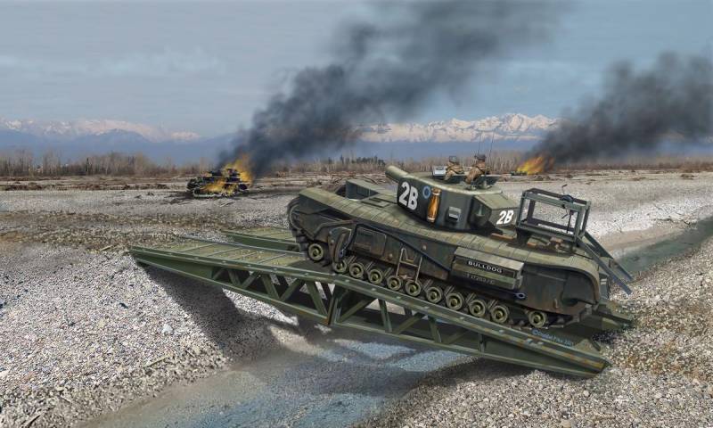 Model Set - Churchill A.V.R.E. von Revell