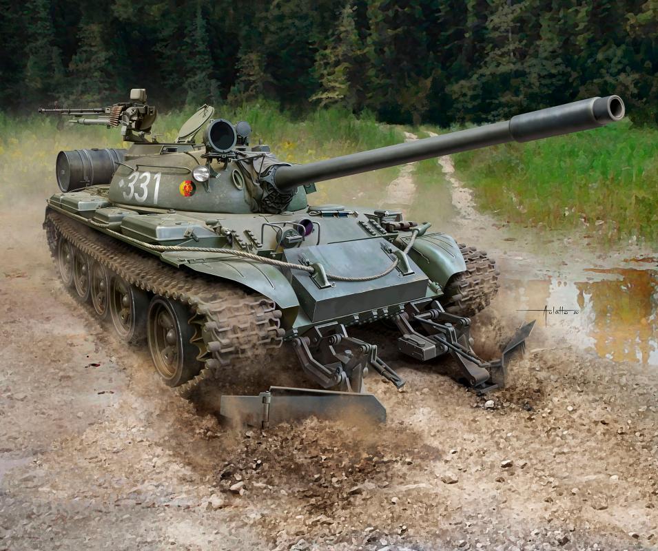 T-55A/AM with KMT-6/EMT-5 von Revell