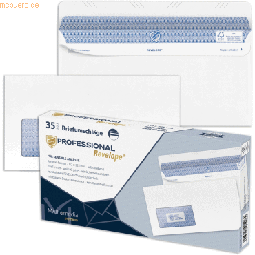 Revelope Briefumschläge Revelope DINlang 90g/qm haftklebend mit Fenste Revelope Briefumschläge Revelope DINlang 90g/qm haftklebend mit Fenste von Revelope