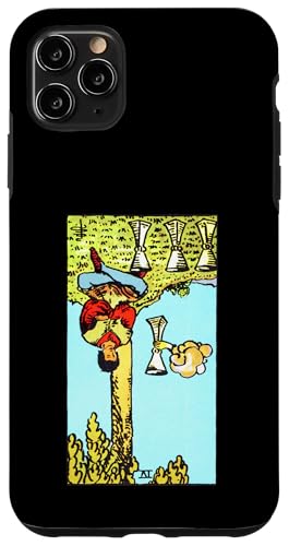 4 Tassen Vintage umgekehrte Tarotkarte – Rider Waite Hülle für iPhone 11 Pro Max von Reversed Tarot Card Designs