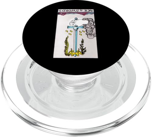 Ace of Swords Vintage Reversed Rider Waite Tarotkarte PopSockets PopGrip für MagSafe Ace of Swords Vintage Reversed Rider Waite Tarotkarte PopSockets PopGrip für MagSafe von Reversed Tarot Card Designs