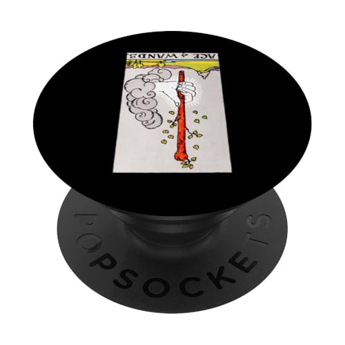 Ace of Wands Reversed Rider Waite Tarotkarte PopSockets Klebender PopGrip Ace of Wands Reversed Rider Waite Tarotkarte PopSockets Klebender PopGrip von Reversed Tarot Card Designs