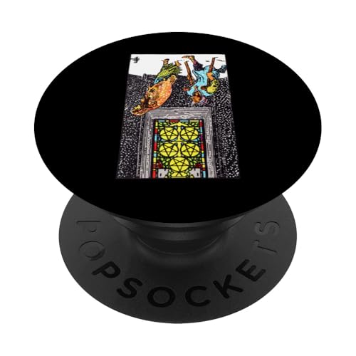 Five of Coins or Pentacles Reversed Rider Waite Tarot PopSockets Klebender PopGrip Five of Coins or Pentacles Reversed Rider Waite Tarot PopSockets Klebender PopGrip von Reversed Tarot Card Designs