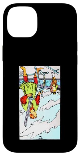 Five of Swords Vintage Reversed Rider Waite Tarotkarte Hülle für iPhone 14 Plus Five of Swords Vintage Reversed Rider Waite Tarotkarte Hülle für iPhone 14 Plus von Reversed Tarot Card Designs