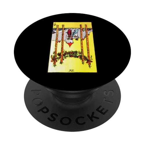Four of Wands Reversed Rider Waite Tarotkarte PopSockets Klebender PopGrip Four of Wands Reversed Rider Waite Tarotkarte PopSockets Klebender PopGrip von Reversed Tarot Card Designs