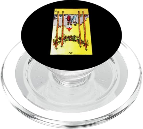 Four of Wands Reversed Rider Waite Tarotkarte PopSockets PopGrip für MagSafe Four of Wands Reversed Rider Waite Tarotkarte PopSockets PopGrip für MagSafe von Reversed Tarot Card Designs