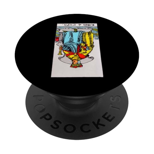 King of Cups Vintage umgekehrte Tarotkarte – Rider Waite PopSockets Klebender PopGrip King of Cups Vintage umgekehrte Tarotkarte – Rider Waite PopSockets Klebender PopGrip von Reversed Tarot Card Designs